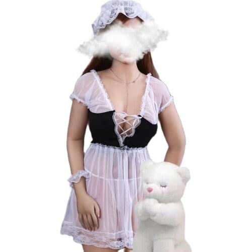 Strip Length Pajamas Sex Role Playing Dress Underwear Sexy Underwear Underwear Plus-Size Of Different Region Amorous Feelings