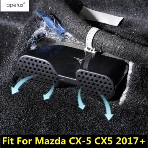 Lapetus Accessories Fit For Mazda CX-5 CX5 2017 - 2020 Seat Below Air Conditioning AC Vent Outlet Dust Plug Molding Cover Trim