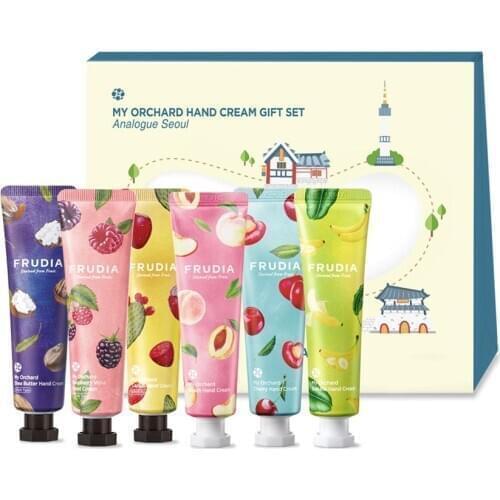 My Orchard Hand Cream Gift Set - Frudia, high moisturizing nutrition freshly sqeezed fruit cream perfume scent gloss hands