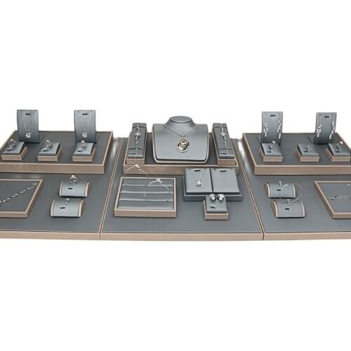 Jewelry display props factory direct sales bracelet earrings creative carbon gray jewelry display stand