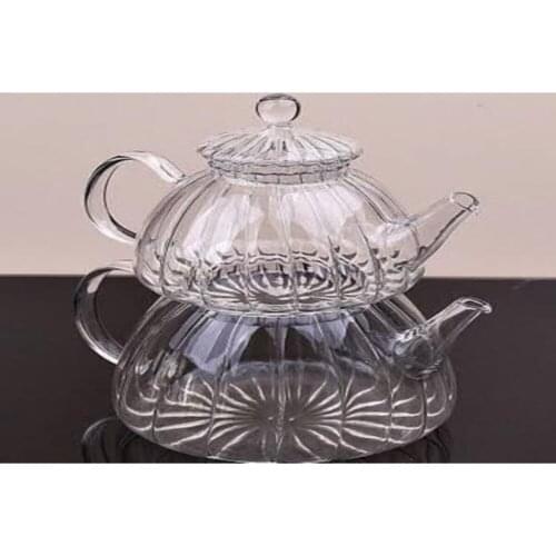 Perotti Glass Teapot Heat Resistant Medium Size Glass Teapot Set, borosilicate Glass Teapot