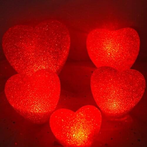 Led Red Heart String Fairy Light Battery Operated Outdoor Garland Decoration For Home Wedding Christmas Tree Decor