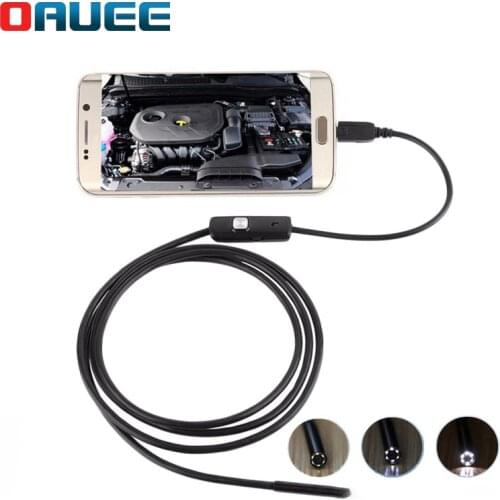 Endoscope USB Android Endoscope Camera Waterproof Inspection Borescope Flexible Camera 5.5mm 7mm for Android PC Notebook 6 LED
