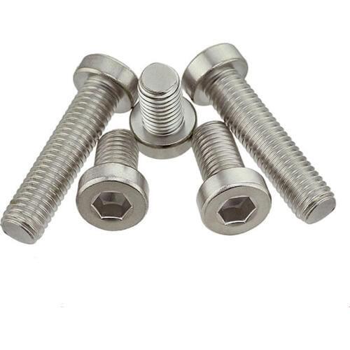 DIN7984 304 Stainless Steel M3 M4 M5 M6 Hexagon Socket Head Cap Screws With Low Head Hex Bolts