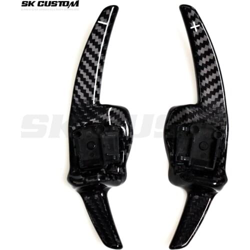 For VW Golf 5 6 MK6 GTI R Jetta MK5 Passat B6 B7 CC Polo Sharan Tiguan DSG carbon fiber replacement steering wheel paddle