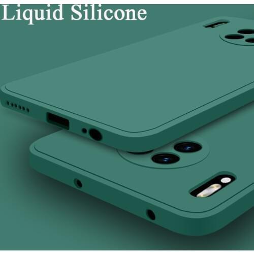 Liquid Silicone Case for Huawei P40 P30 P20 Pro Case Cover for Huawei Mate 30 20 Pro Nova 7 Pro 7 SE Case Camera Protection Ring