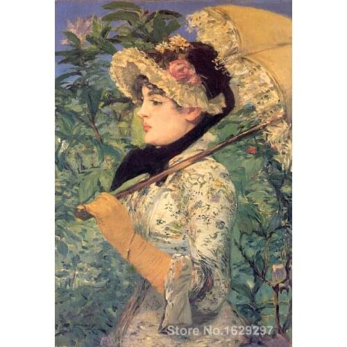 Famous Edouard Manet painting Spring (Study of Jeanne Demarsy) Hand painted High quality