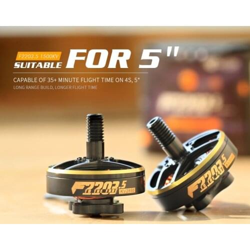 1PCS T-MOTOR F2203.5 Motor 4~6S for 3/4/5 Inch Propeller Toothpick RC FPV Racing Drone Breaking Wind