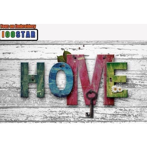 5D Diy Full Square Diamond Painting Cross Stitch "Icon HOME" 3D Diamond Embroidery Rhinestone Mosaic Decor Paintings Gift