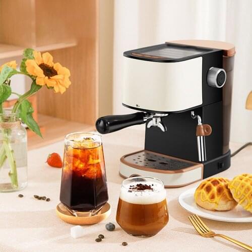 Automatic Steam Espresso Coffee Maker Household Coffee Machine Sainless Steel Pressure Milk Froth Coffee Maker