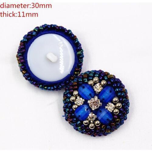 Free shipping 1pcs/Lot Dia 30mm,Chinese Frog Buttons,Mosaic glass beads,garment accessories DIY materials,1651424LS