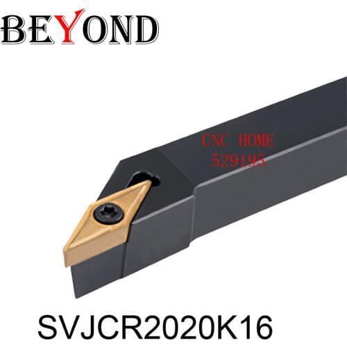 OYYU SVJCR 20MM Lathe External Turning Tool Holder SVJCR2020K16 Cnc Boring Bar SVJCL VCMT Tungsten Carbide Insert VCMT160404