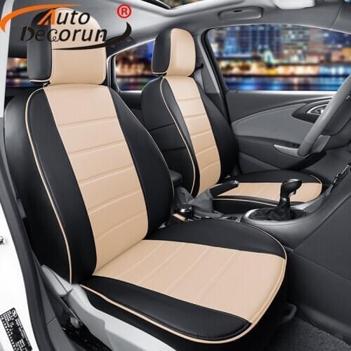 AutoDecorun Custom Fit PU leather Seat Covers for Toyota RAV4 2017 Accessories Car Seat Cover Set Cushion Seat Protector Support