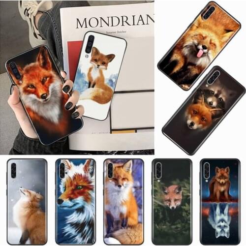 Fox cute forest animal Phone Case For Samsung galaxy S 9 10 20 A 10 21 30 31 40 50 51 71 s note 20 j 4 2018 plus