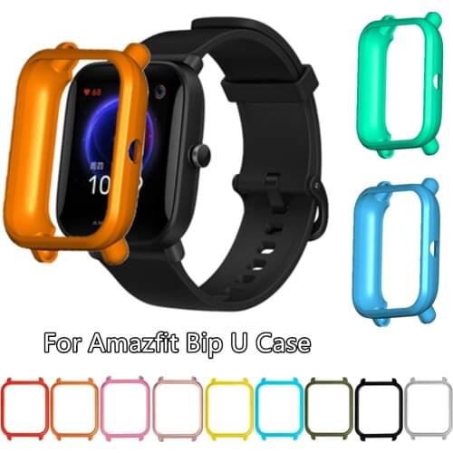 TPU Cover Case For Xiaomi Amazfit Bip U Pro Protector Sleeve Frame Protective Silicone Shell Bumper For Huami Amazfit Bip/U/Lite
