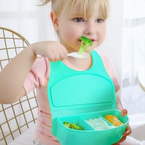 Baby Bib Adjustable Waterproof Dripping Bib Pure Color Soft And Edible Silicone Saliva Towel Drooling Baby Scarf