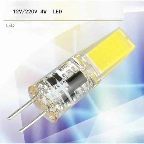 G4LED 12V AC/DC COB lamp 3W 6W high quality LED G4 COB bulb chandelier lamp bead pin support lamp dimmer wall lamp light fixture