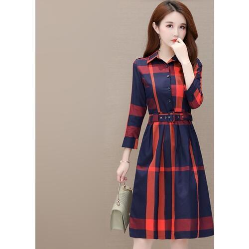 Модные платья в клетку IYeiheo China At AliExpress