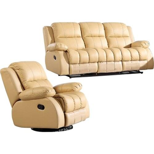 Living Room Sofa set corner sofa recliner manual couch genuine leather sectional sofas muebles de sala moveis para casa 1+3 seat
