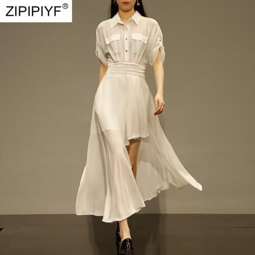 Summer Dress Sundress Short Sleeve A-Line Ladies Midi Dress Fashion Casual Beach Ol Black Dress For Women c173