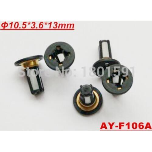 10pcs hot sale in aftermarket fuel injector micro filter 13*10.5*3.6mm For honda cars fuel injector repair kits (AY-F106A)
