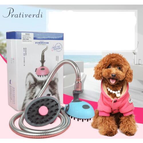 Multifunctional Pet Shower Nozzle Massage Dog Artifact Bath Nozzle Bath Brush Shampoo Sprayer Animal Hair Cleaner Pet Supplies