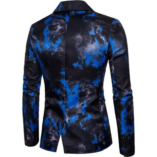 Blazers Mens Jackets Coats Mens Suit Jackets Masculino Hombre Fashion Slim Fit Printed Smart Casual Suit Dress New