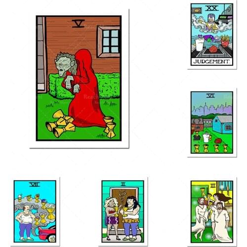 Aqua Girl Li Tarot Wallpaper Wall Painting Poster Art Series