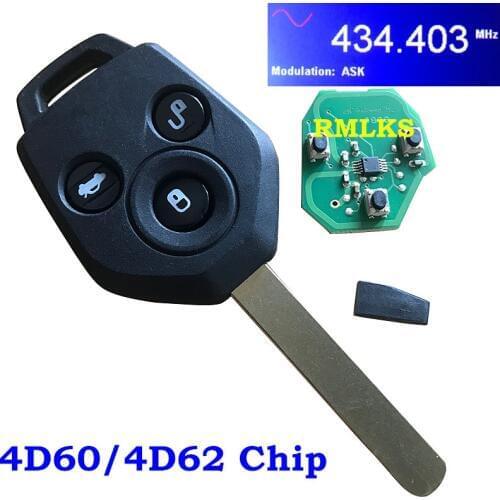 New 3 Button Remote Head Key Fob for Subaru Car Key Fob for Forester Outback Legacy 2008 2009 2010 2012 2013 2014