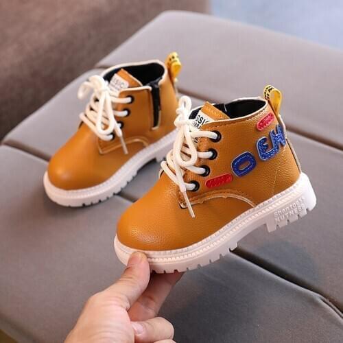 New Kids Boots Toddlers Casual Boys Girls Shoes Boots Children Fashion Shoes Autumn Winter Fashion Warm Single Boots E53