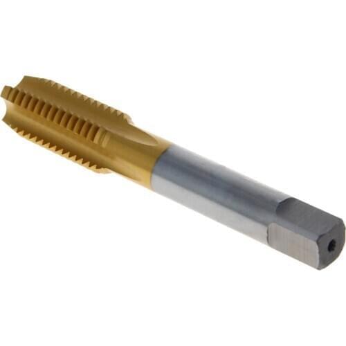 New M2~M18 Metric Screw Thread Machine Tap High Speed Steel Machine Taper Tap Surface Titanium Plating For Metalworking 1pcs