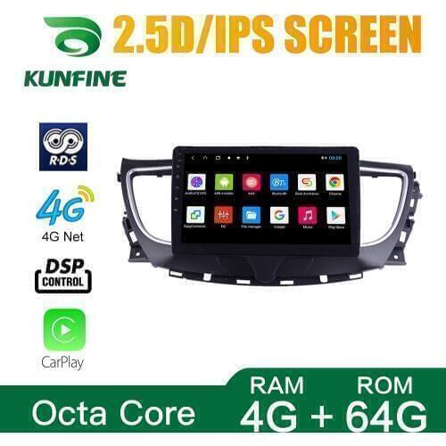 Octa Core 1024*600 Android 10.0 Car DVD GPS Navigation Player Deckless Car Stereo for BUICK Lacross 2016-2019 Radio