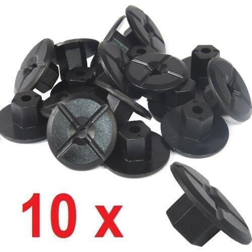 10x Plastic Unthreaded Nylon Nuts 4mm hole & large 24mm collar, Fit for Mercedes & BMW 51711958025 2019900050 K90