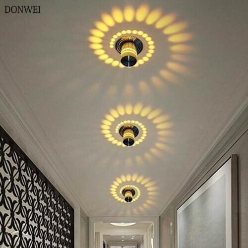DONWEI Modern LED Ceiling Light 5W wall Sconce for Art Gallery Decoration Front Balcony lamp Porch light corridors Light Fixture