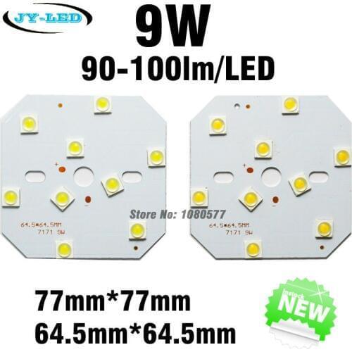 Excellent Quality 9W LED PCB Plate, SMD7171 HuaLei Chip 900lm Aluminum Base Board White/Warm White For LED Bulbs