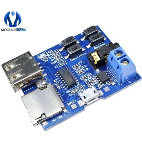 Amplifier Decoding Player Module TF Card U Disk MP3 Format Decoder Board MircoUSB Port Amplifier Decoding Audio Player Module