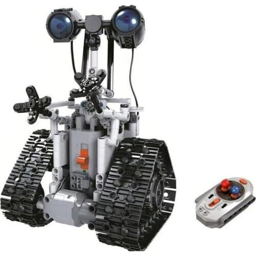 Winner 7112 408pcs Remote Control Robot Set Assembly Electric RC Robot Building Blocks Bricks With Tracks Educational Toys Gifts