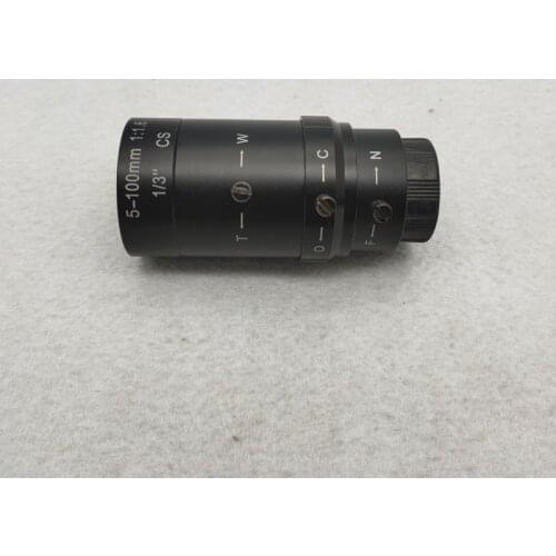 5mm-100mm F1.8 Manual Iris 20x zoom focus CS-Mount lens for CCTV Camera