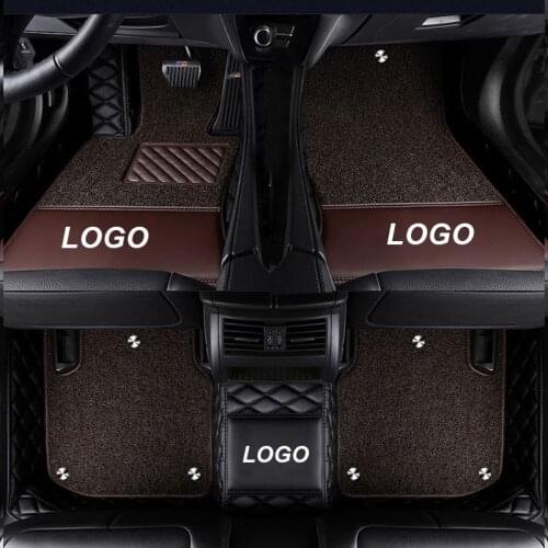 Car Floor Mat for Mercedes Benz GLC 200 260 300 220d 250d 350e AMG Coupe Car Accessories Leather Floor Mat Carpet