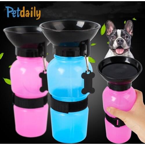 Portable Dog Water Bottle 580ml Large Capacity Puppy Cat Dog Drinking Bottle With Bowl For Pets Outdoor Walking, Hiking, Travel