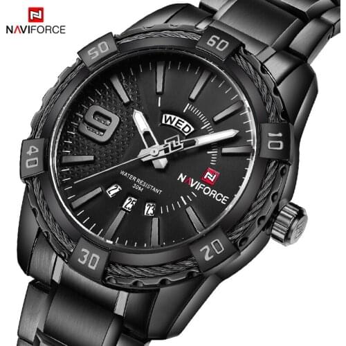 The New NAVIFORCE Mens Creative Business Waterproof Watch Fashion Sport Quartz Wristwatch Male Clock Watches Relogio Masculino