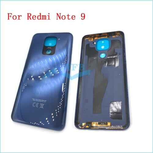 10pcs Back Cover For Xiaomi Redmi Note 8 9 Pro 9s 10 Lite Back Housing Glass Rear Battery Cover Replacement Repair Parts