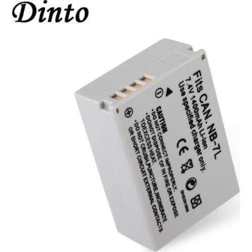Dinto 7.4V 1400mAh NB-7L NB7L NB 7L Rechargeable Digital Camera Battery for Canon Powershot G10 G11 G12 SX30IS