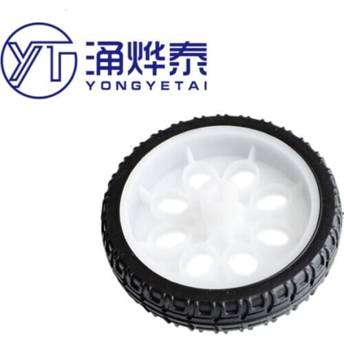 DIY wheel robot tire TT motor robot smart car platform car electronic design toy 521 Free shipping