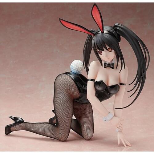 B-style Freeing Date A Live Kurumi Tokisaki Bunny Girl PVC Action Figure Anime Sexy Girl Figure Model Toys Collection Doll GIft