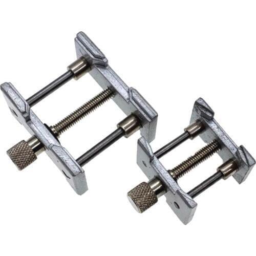 2 in 1 Mini Watches Clamp Watchmakers Durable Vise Movement Holder Movement Holder Adjustable Jaw Portable Clamp