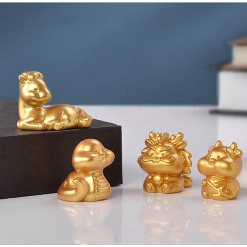Mini Animals Figurines Rust-proof Indeformable Table Decorations Cake Toppers Mini Dollhouse Figurines for Decor