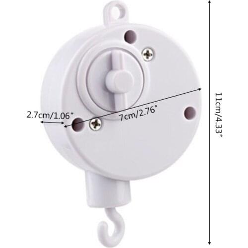 Baby Mobile Crib Bed Bell Toy Windup Movement Music Box Machine Nursery Decor
