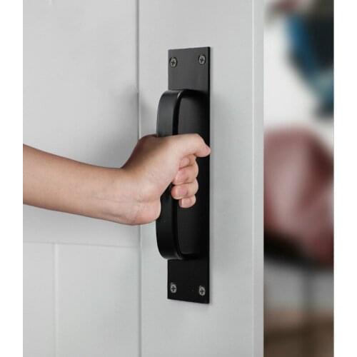 Fashion Black Cabinet Handles Aluminum Alloy Kitchen Door Handles Cupboard Pulls Drawer Knobs Furniture Room Door Hardware