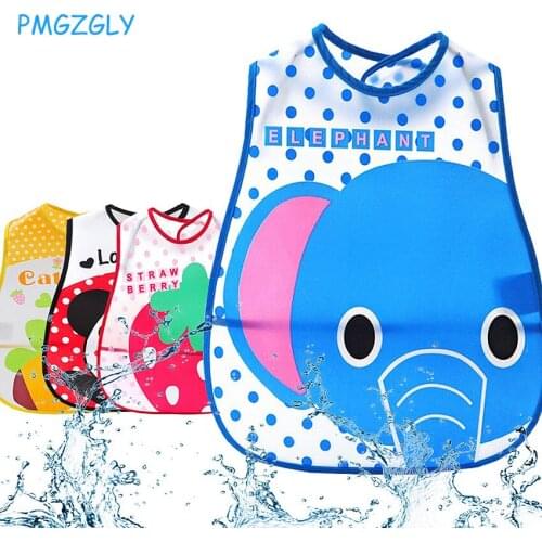 Bibs Burp Cloths For Children Self Feeding Care Baby bibs EVA Waterproof Baby Bibs Lunch Bibs Boys Girls Infants Cartoon Pattern